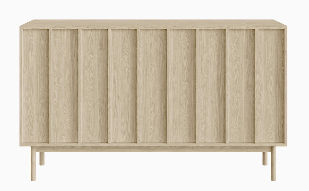 SIDEBOARD Neksto Eichenholzoptik 150 cm - Beige, Holz/Holzwerkstoff (149.4/87/40cm) - Selsey