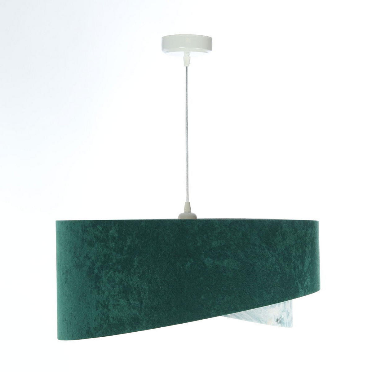 HÄNGELEUCHTE Grün 50/23 cm - Weiß, Kunststoff (50/1.3/23cm) - ONZENO