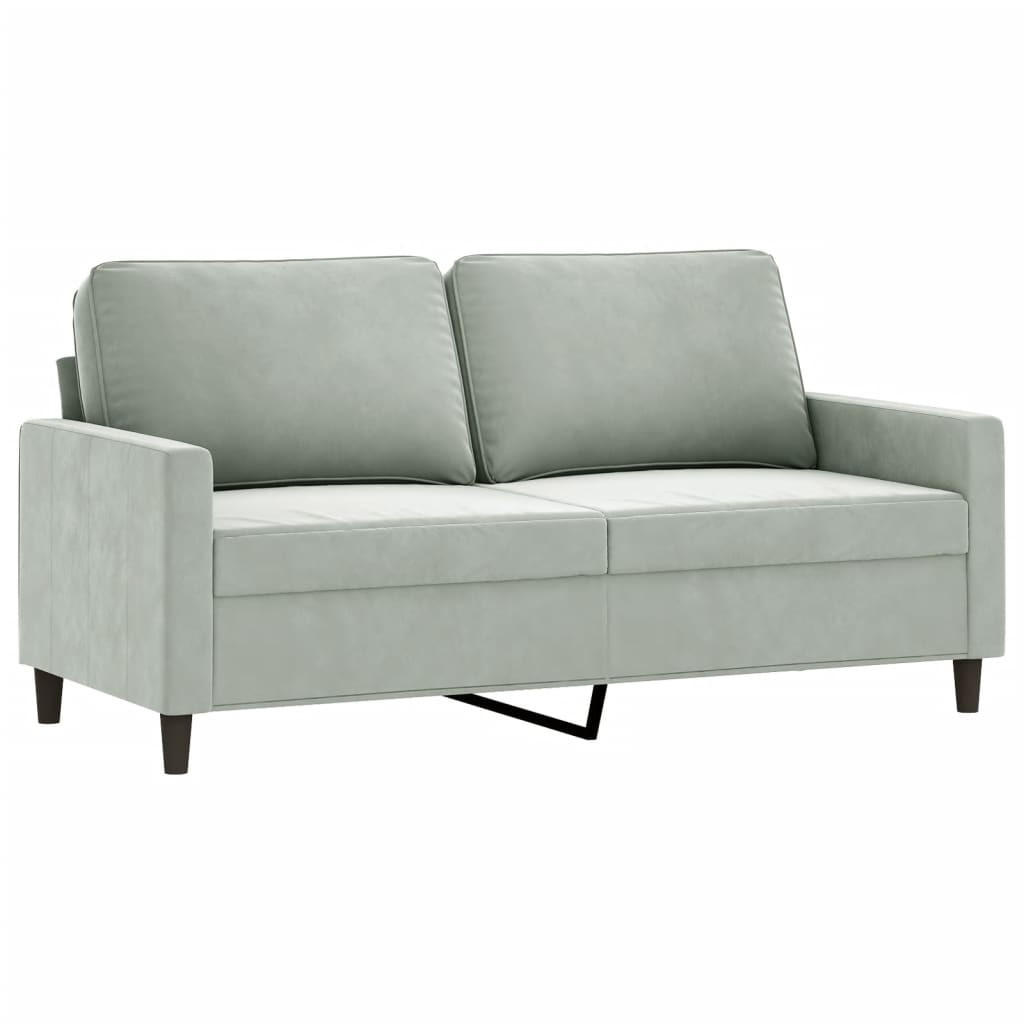 2-SITZER-SOFA Creglingen - Grau, Naturmaterialien (158/80/77cm) - Nettlife
