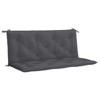 GARTENBANK-AUFLAGE ANTHRAZIT 120X(50+50)X7 CM OXFORD-GEWEBE - Anthrazit, Textil (120/50/7cm) - vidaXL