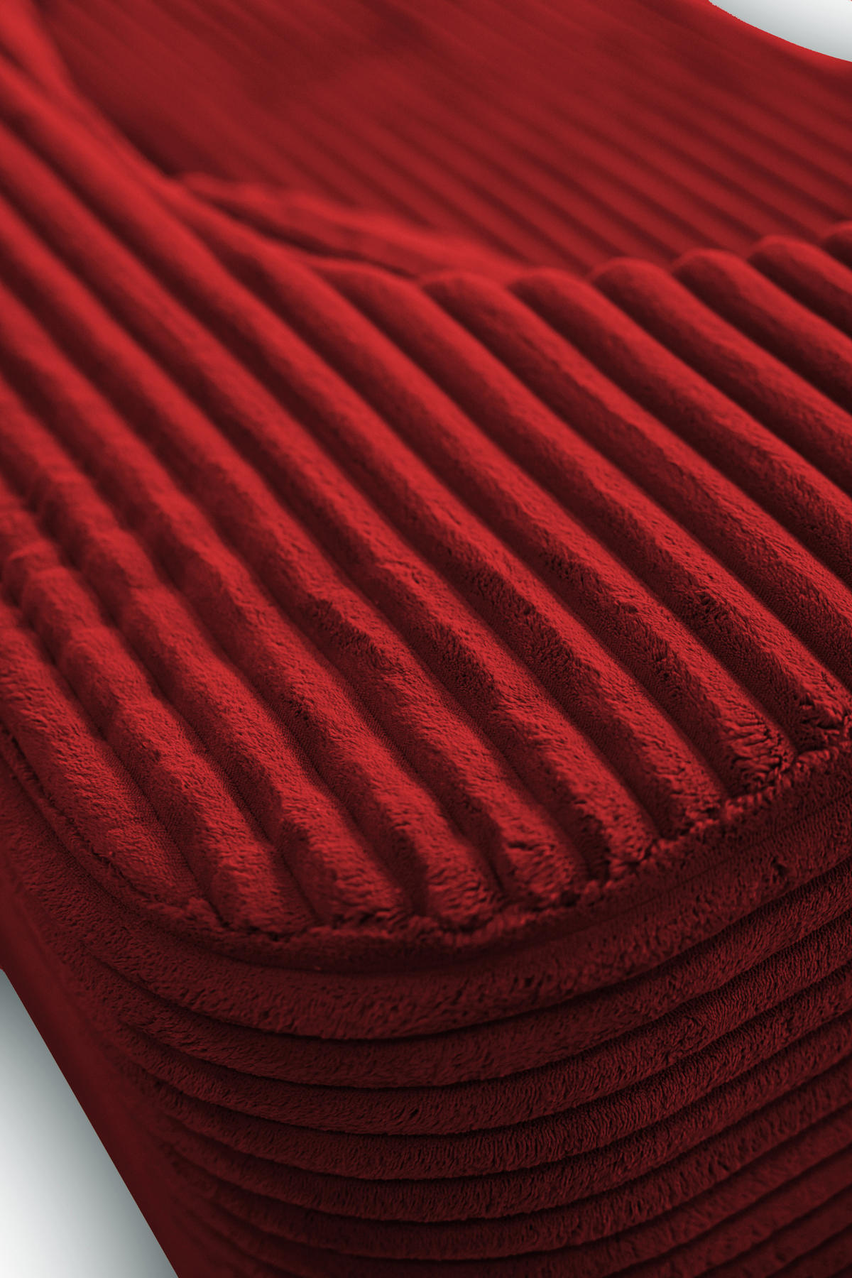 SCHLAFSOFA MYFOAM, Sofa mit Schlaffunktion, Farbe: Rot, Cordstoff - Rot, Textil (200/80/72cm) - Storez24