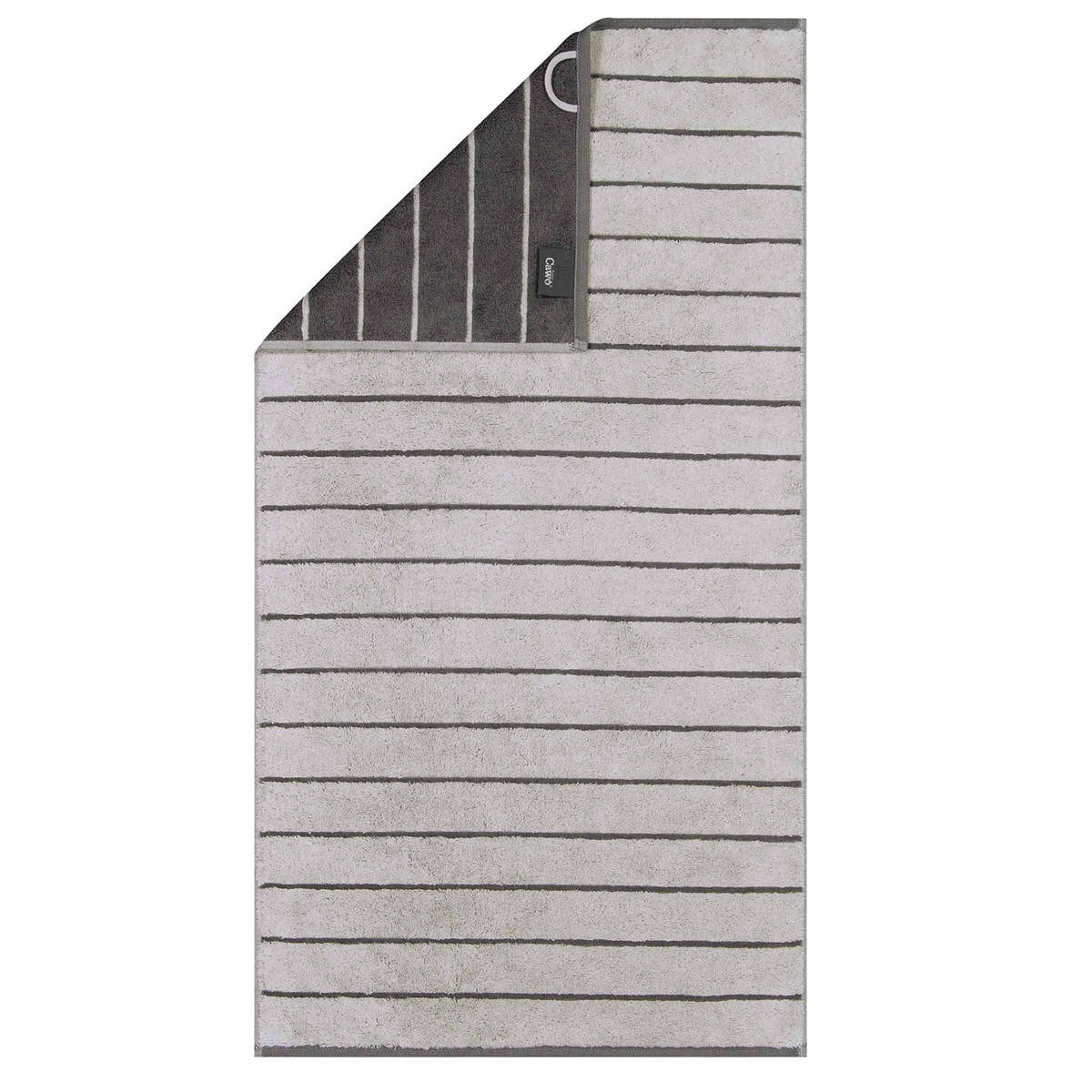 DUSCHTUCH BALANCE DOUBLEFACE 6232 PLATIN - 77 - Grau, Textil (80/150cm) - Cawoe