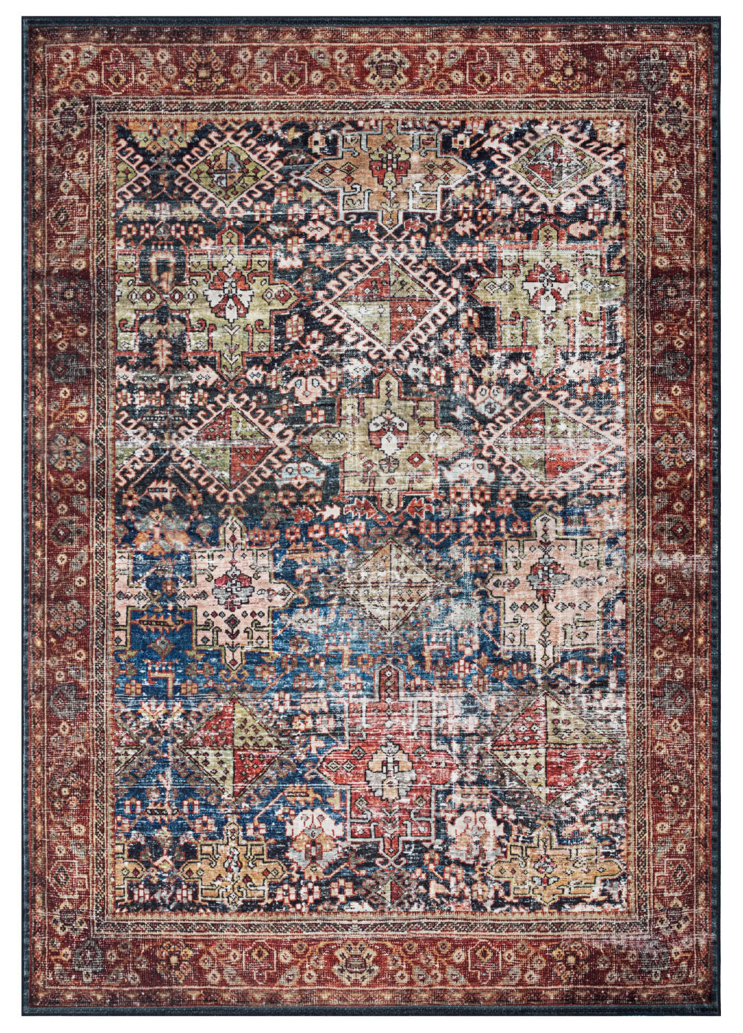 TEPPICH ISPAHAN Dunkelblau 80/150 cm - Dunkelblau, Textil (80/150cm) - Tapiso