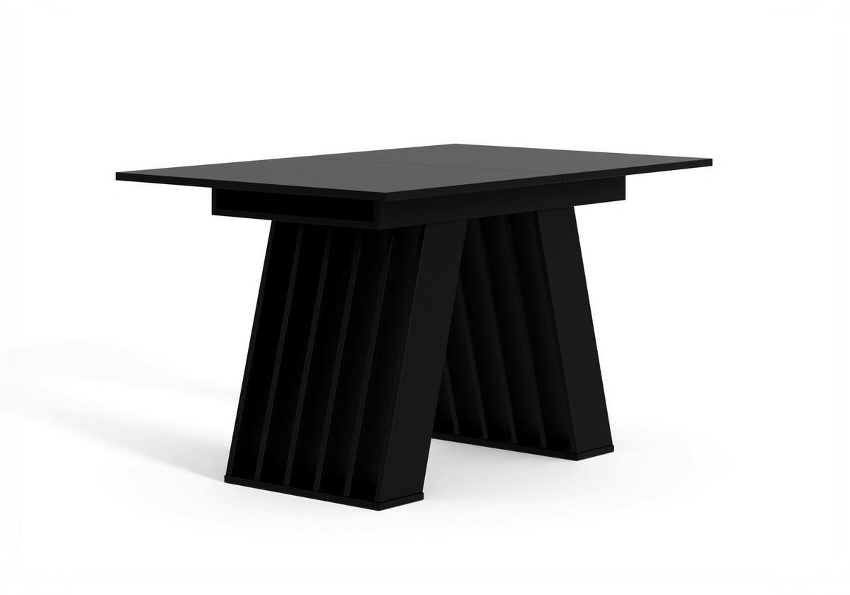 ESSTISCH Ausziehbar 120-160 cm Schwarz - Schwarz, Holzwerkstoff (160/80/75cm) - Home Collective