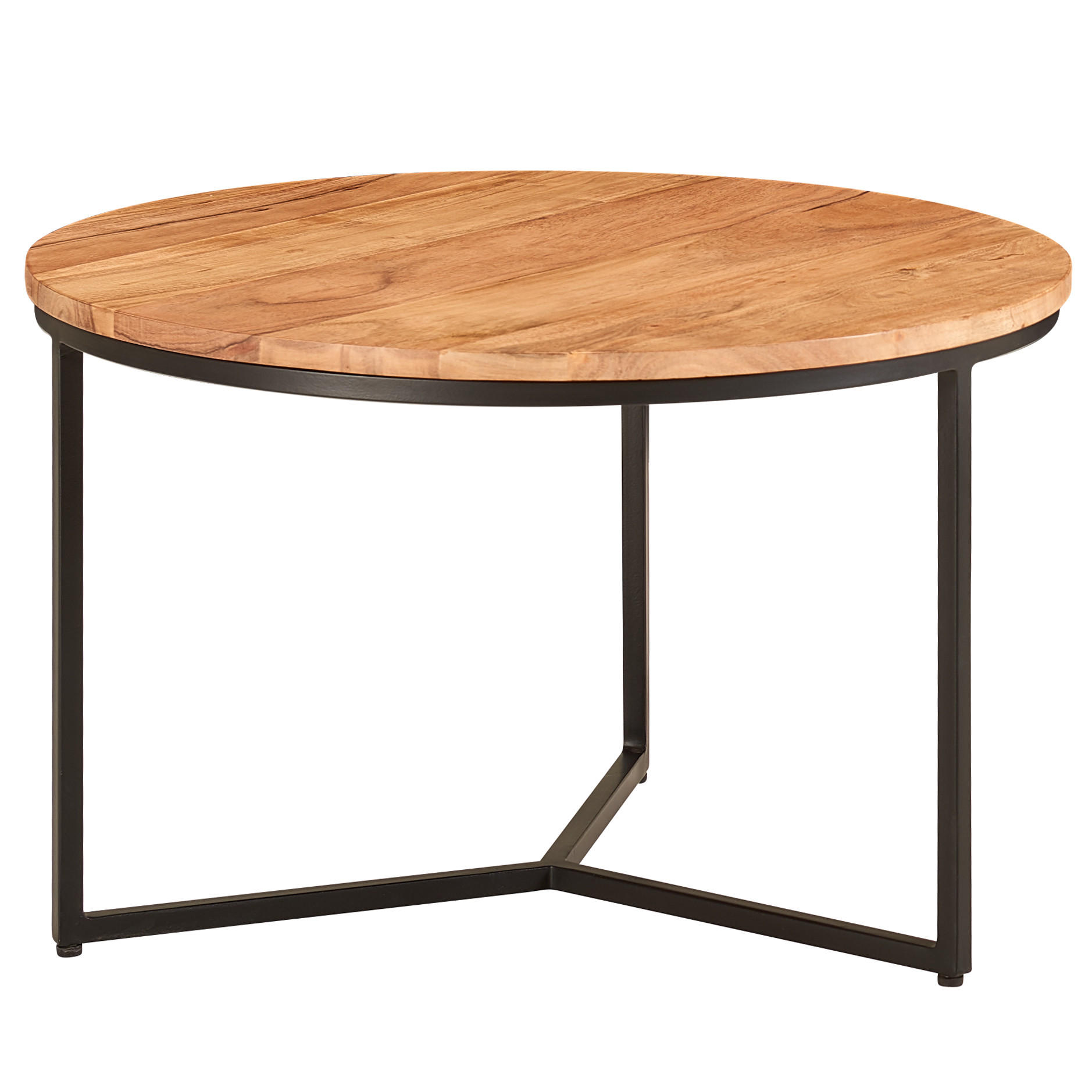 WOHNZIMMERTISCH rund BERTUG Akazie - Akaziefarben, Holz (60/60/38cm) - tinkaro