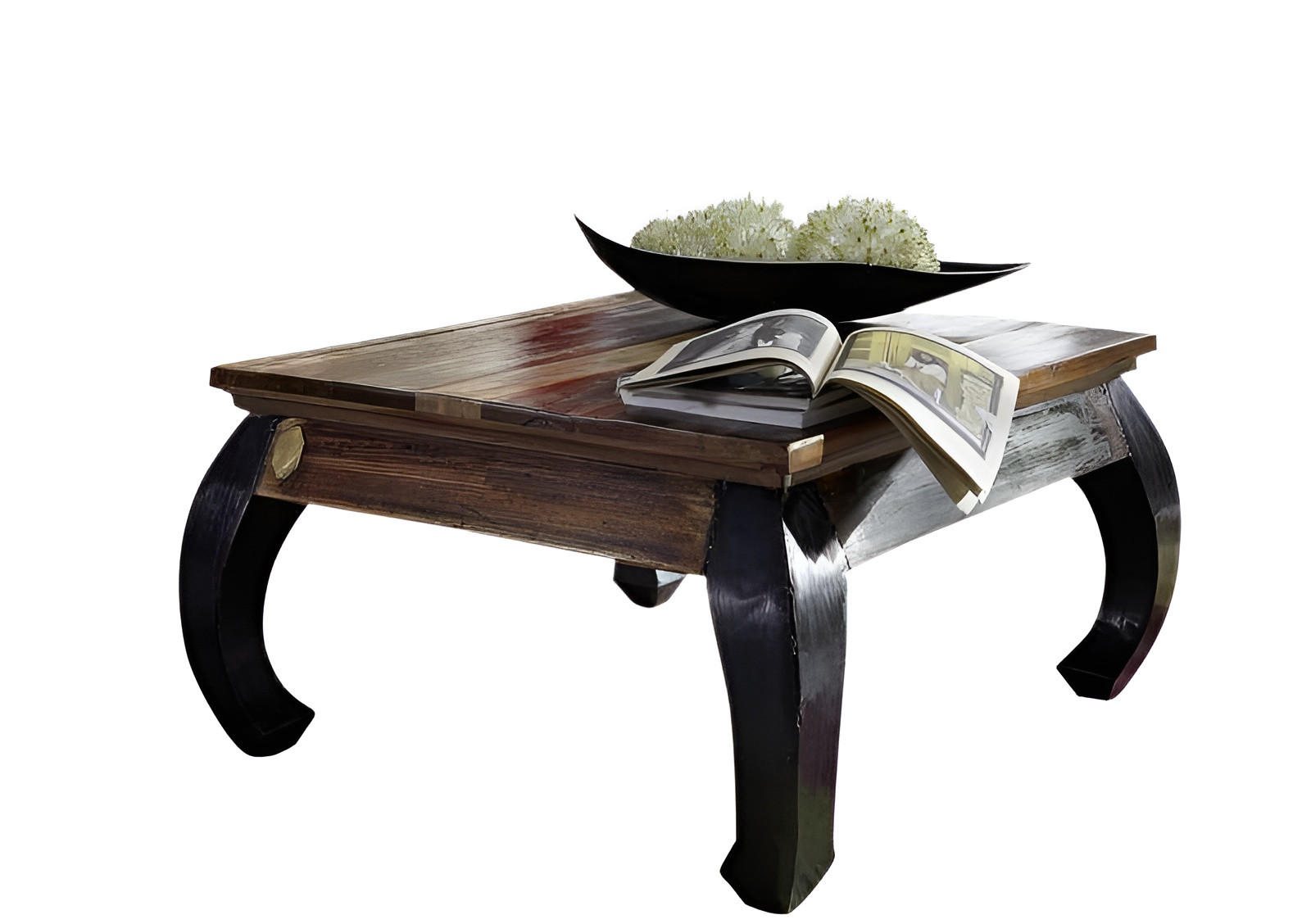 COUCHTISCH Altholz 80x80x45 mehrfarbig lackiert NATURE OF SPIRIT #71 - Multicolor, Holz (80/80/45cm) - Massivmoebel24