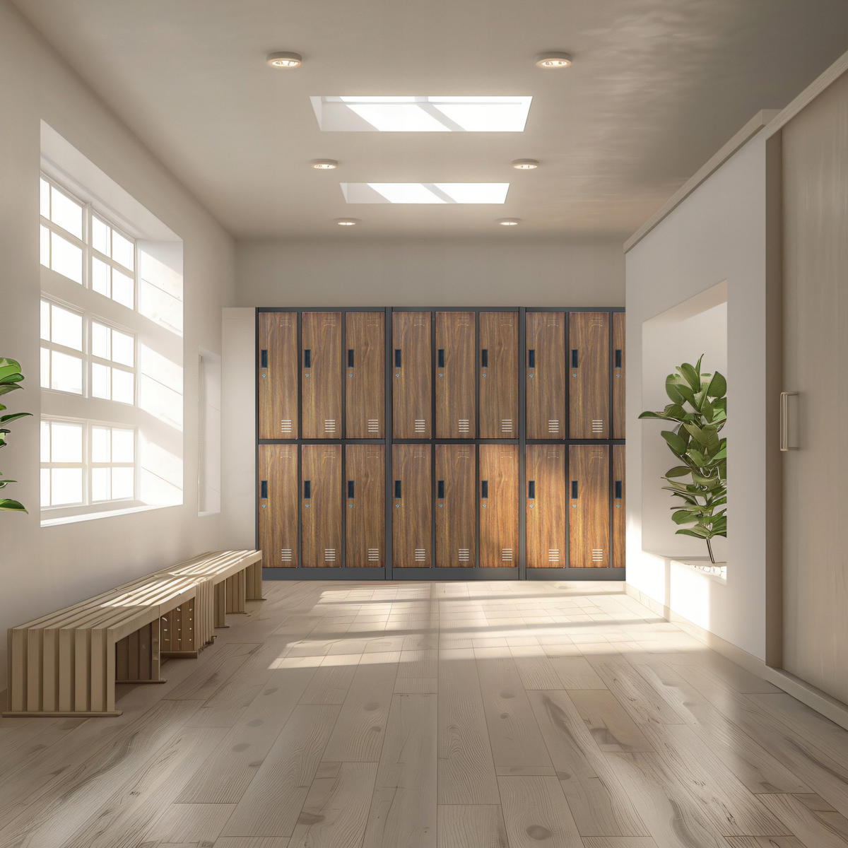 SCHLIESSFACHSCHRANK IGOR - Anthrazit/Braun, Metall (90/185/45cm) - Jan Nowak