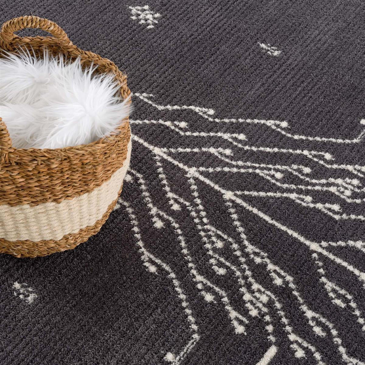 KURZFLOR-TEPPICH April 2308 Grau 160x230 cm - Grau, Textil (160/230cm) - carpet city
