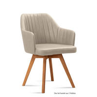 ARMLEHNSTUHL (2er-Set) Domna 58x81x60 Eiche geölt/Natur - Eichefarben/Naturfarben, Kunststoff (60/81/58cm) - 58aufmkessel