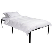 METALLBETT 90/200/41 cm Metall schwarz - Schwarz, Metall (90/200cm) - CLP