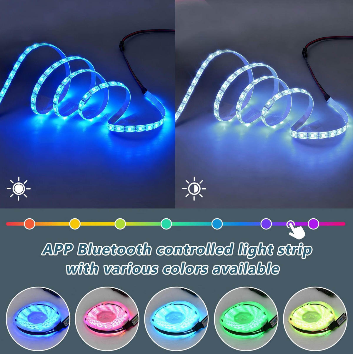 COUCHTISCH 70/70/35 cm mit 2 Schubladen, LED-Beleuchtung und Glasplatte, Schwarz - Schwarz, Holzwerkstoff (70/70/35cm) - Redom