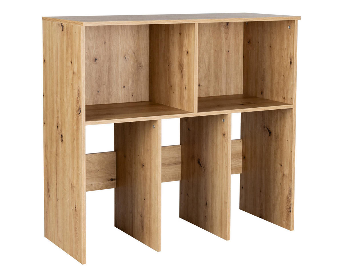SPIELZEUGREGAL Alessio mit 3 großen Schubkästen - Anthrazit/Silberfarben, Holzwerkstoff/Kunststoff (99/92/42cm) - arthur berndt