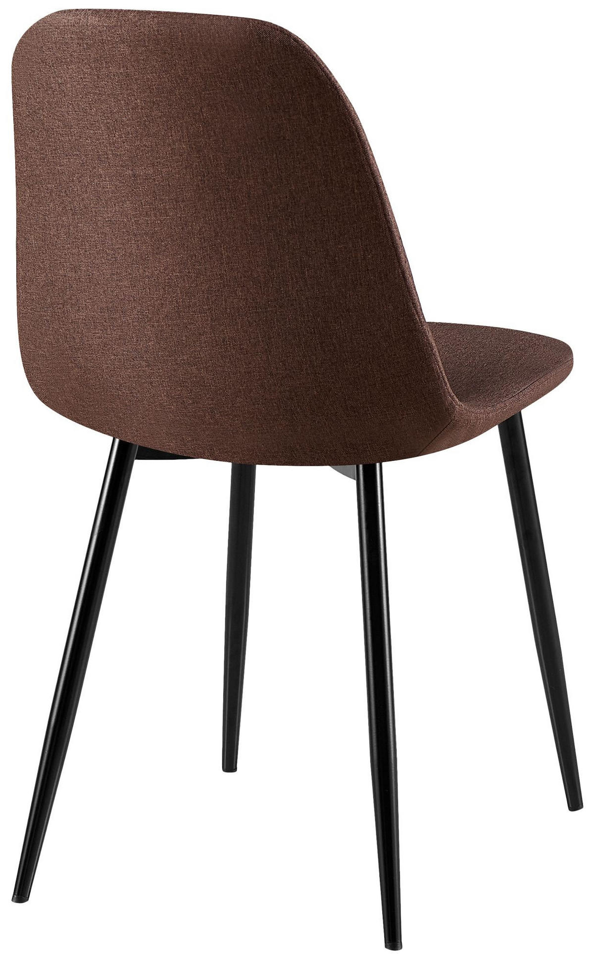 STUHL Stoff Braun - Schwarz/Braun, Textil/Metall (44/88/54cm) - CLP