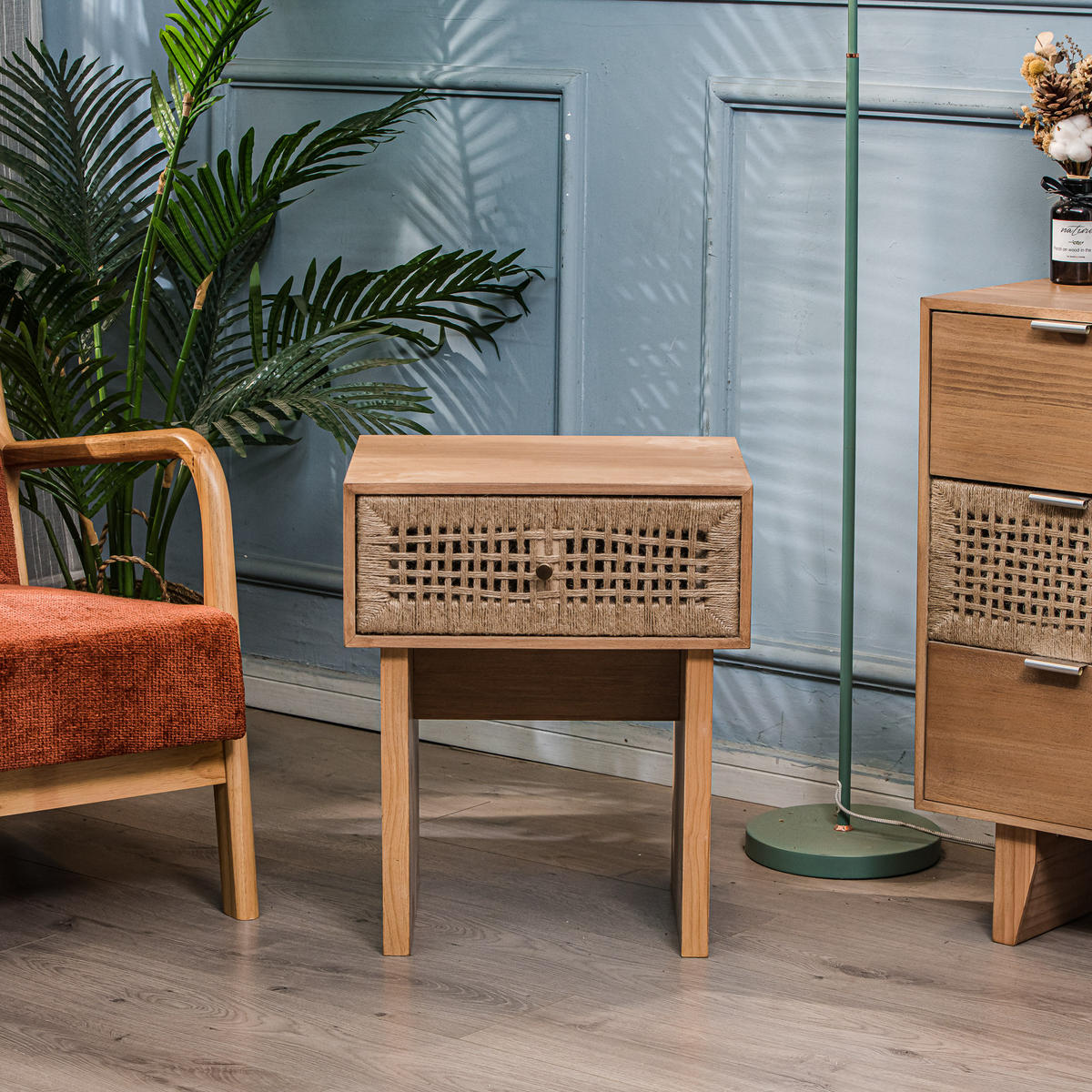 NACHTTISCH Rechteckig Braun 45 x 36 x 55 cm - Braun, Holz (45/55/36cm) - Nordlys