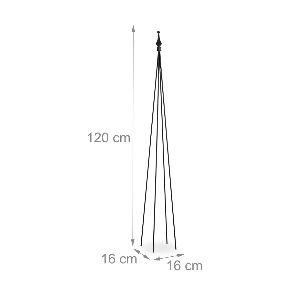 2XRANKHILFE - Schwarz, Metall (16/120/16cm) - Relaxdays