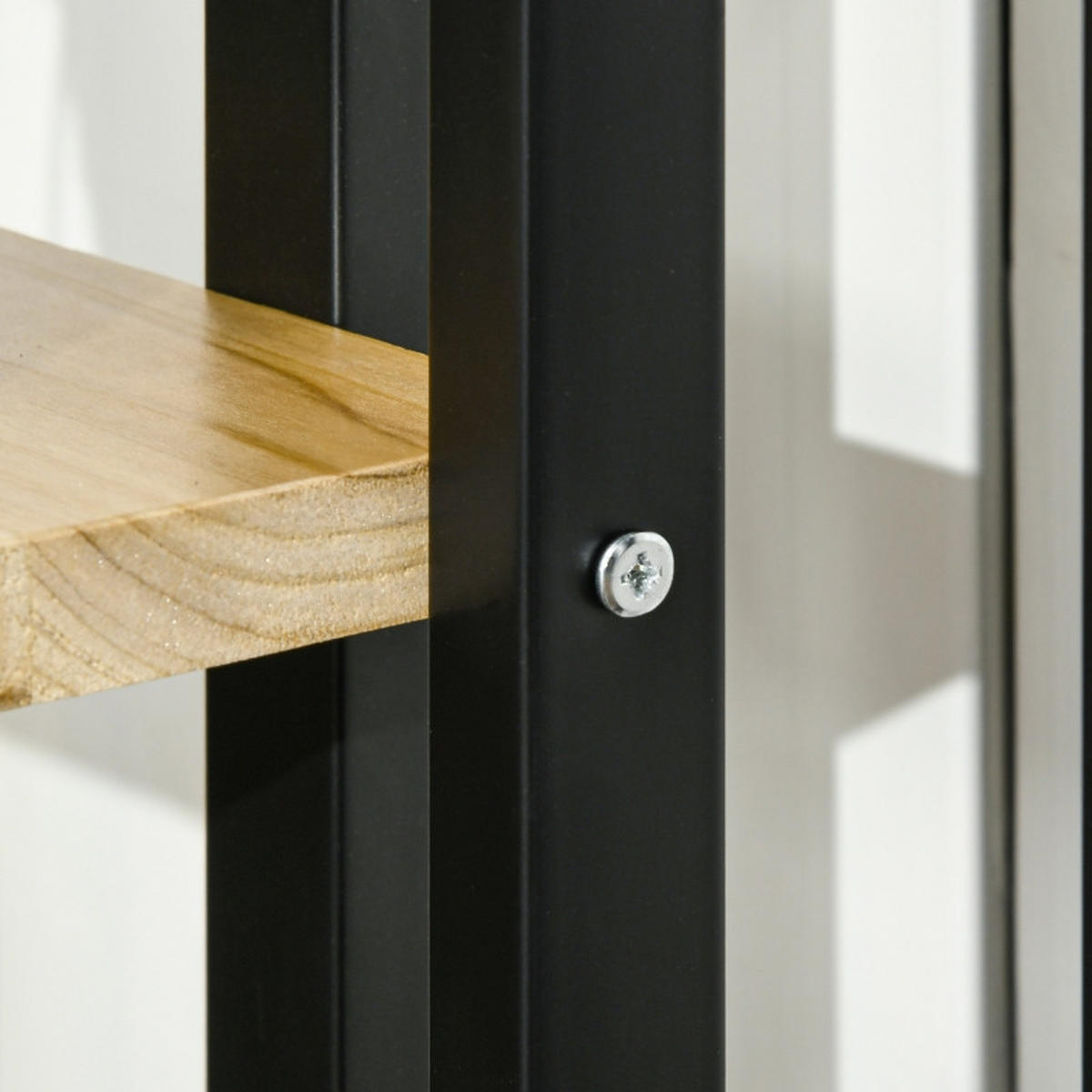 BLUMENTREPPE aus Holz 45x25x110 cm in Schwarz - Schwarz, Holz (25/110/45cm) - Modfu