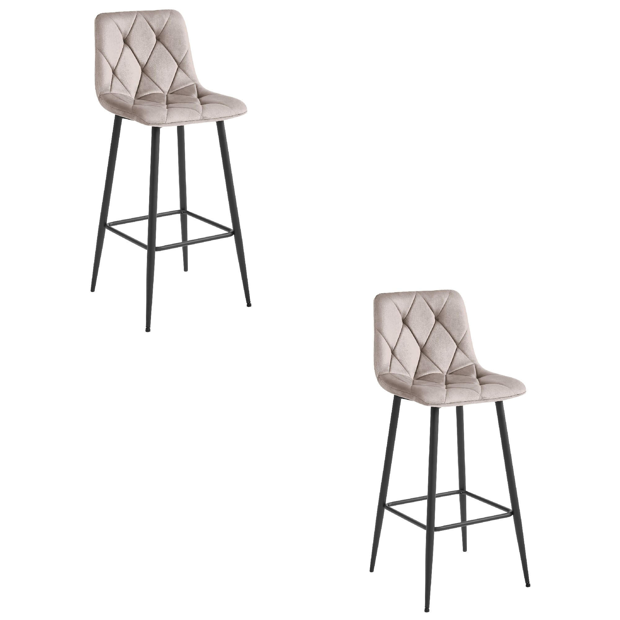 XXXLutz Barhocker Taupe 43.5x55x49 cm