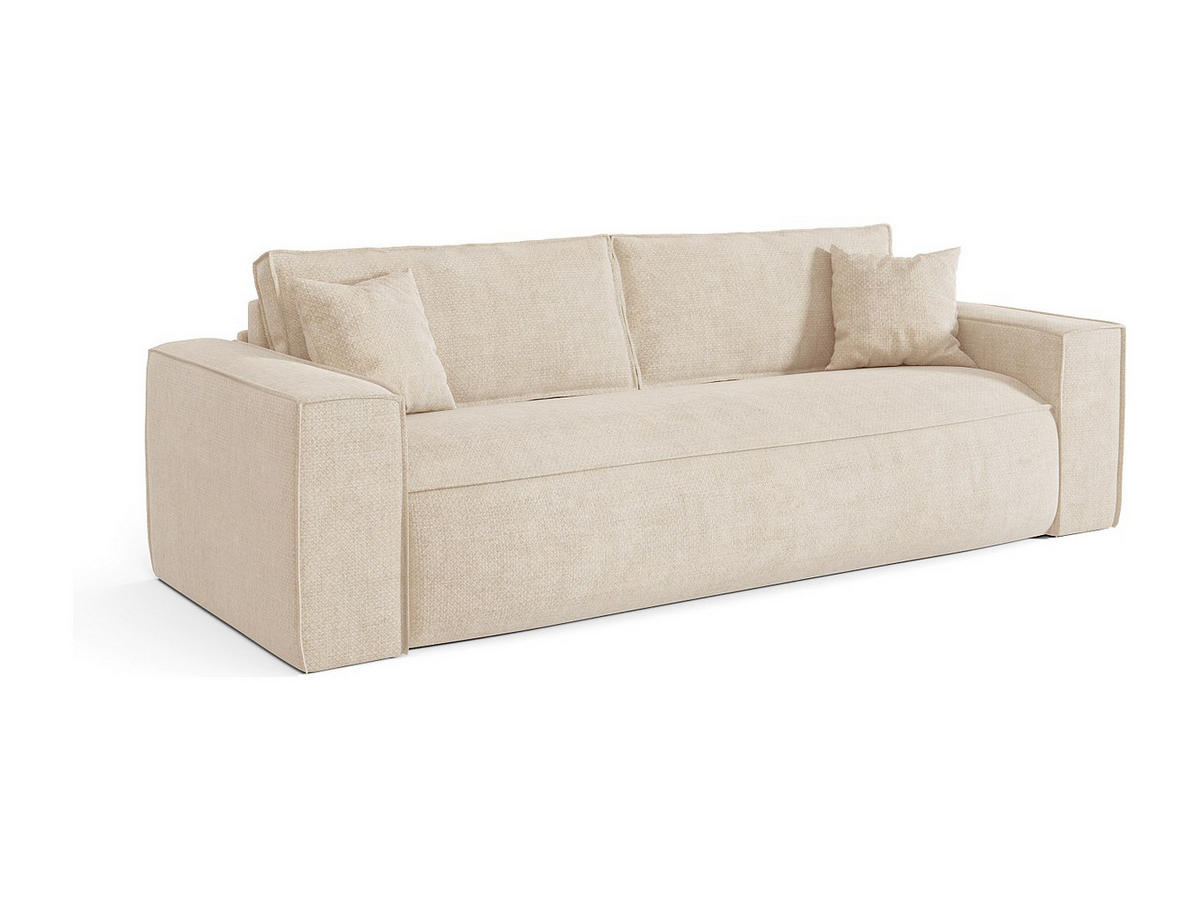 SCHLAFSOFA - 4 Personen - Stoff - Beige - - Beige, Textil (236/80/105cm) - Vente-Unique