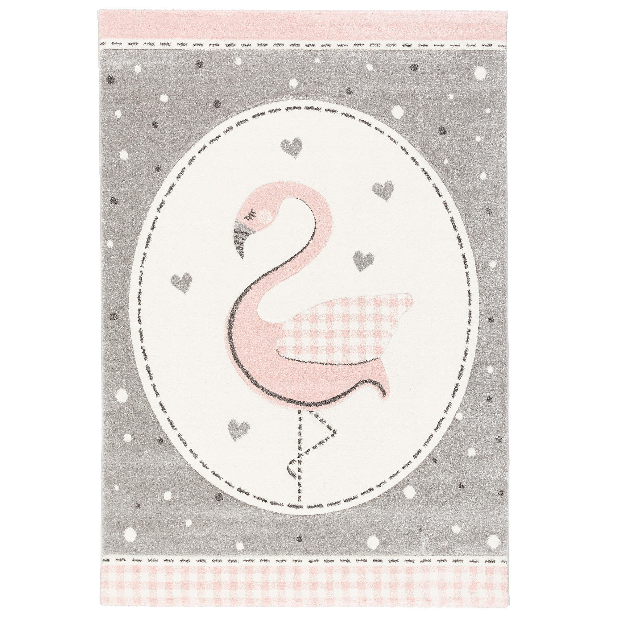 KINDER TEPPICH MAUI KIDS PASTELL ROSA FLAMINGO - Rosa, Textil (160/230cm) - Pergamon