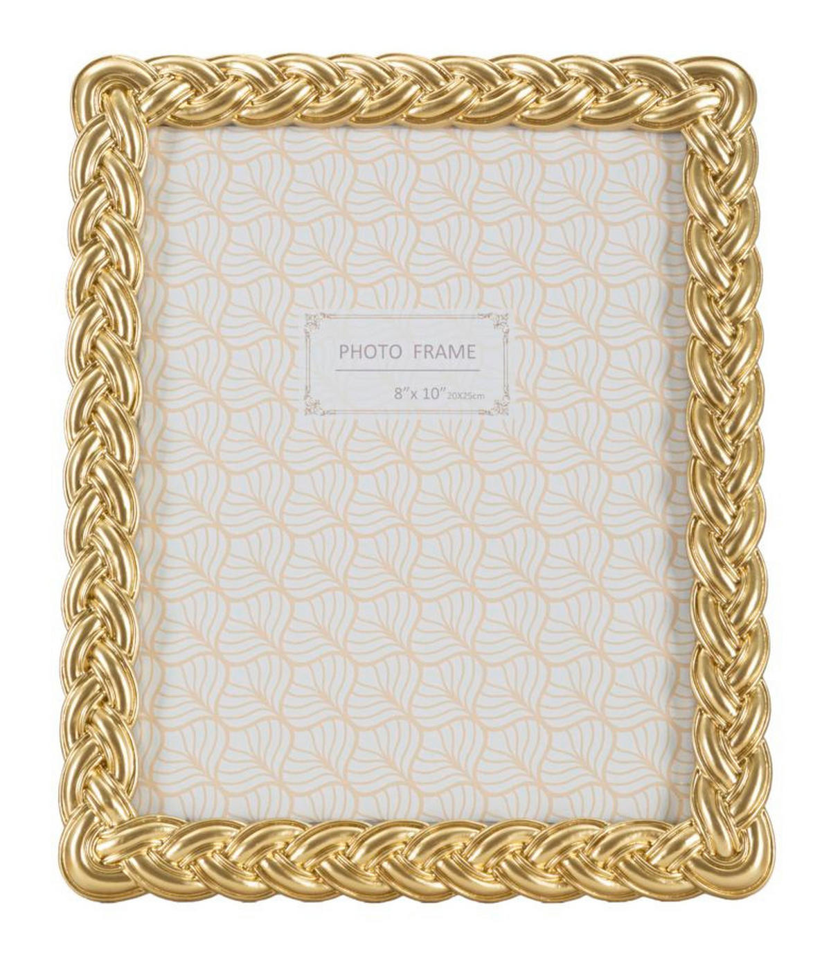 RAHMEN Oval Stuckatur 25/30 cm - Goldfarben, Kunststoff (25/30/2cm) - Mauro Ferretti