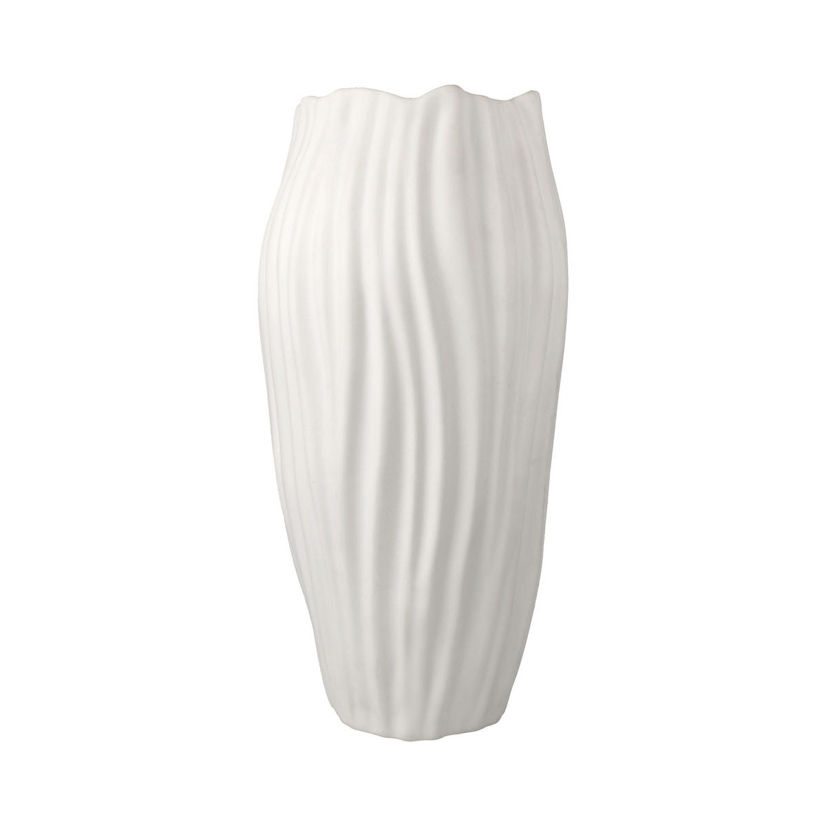VASE Spirulina, Biskuit-Porzellan, Biskuit Weiß, 30 cm - Weiß, Keramik (30cm) - Goebel