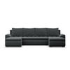 U-SOFA MIT SCHLAFFUNKTION FORESTA, Dunkelgrau - Dunkelgrau, Textil (302/89/159cm)