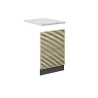 PŘEDNÍ PANEL Fame-Line Dubový panel 45 cm , PD Mramor - antracitová/barva dubu, kompozitní dřevo (45/67.4/1.6cm) - Vicco