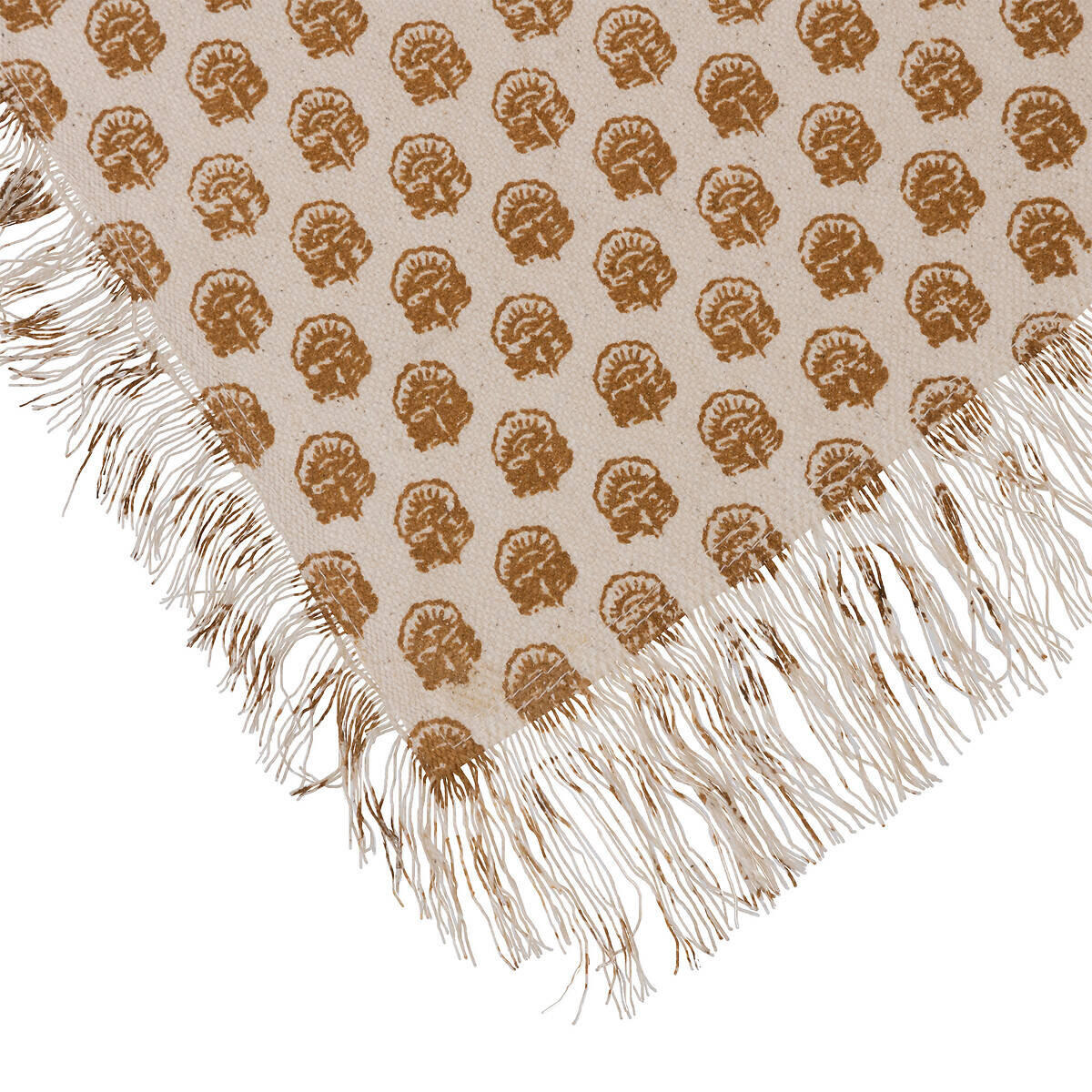 TISCHDECKE Indie Baumwolle 150/250 cm - Beige, Naturmaterialien (150/250cm) - Atmosphera Createur d´interieur