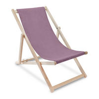 HOLZLIEGESTUHL klappbar Buchenholz Cord-Gewebe Plum Smoothie M - Violett, Holz/Textil (54/85/92cm) - Dreamroots