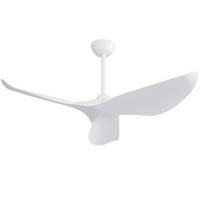 DECKENVENTILATOR 38Zoll Ohne Licht DC Motor Fernbedienung - Weiß, Kunststoff (96.5/96.5/27cm) - CASIVA