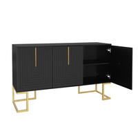 SIDEBOARD Schwarz 138/40/80.5 cm - Schwarz, Holzwerkstoff (40/80.5/138cm) - Urban Meuble