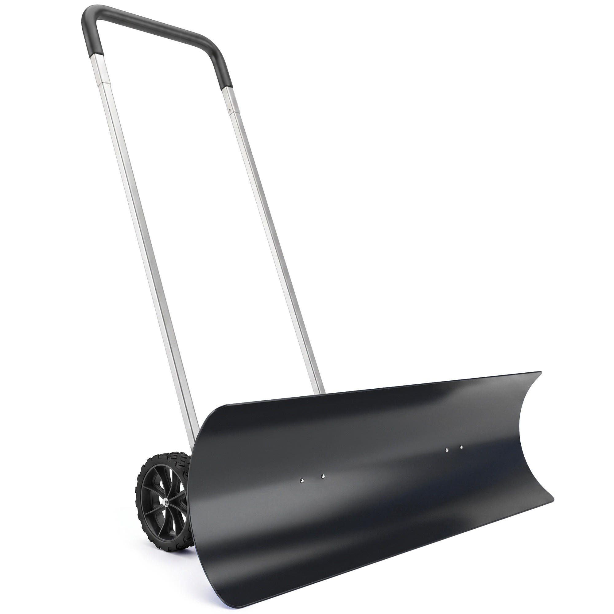 SCHNEESCHAUFEL Aluminium Schwarz - Schwarz, Metall (60/122/95cm) - Outsunny