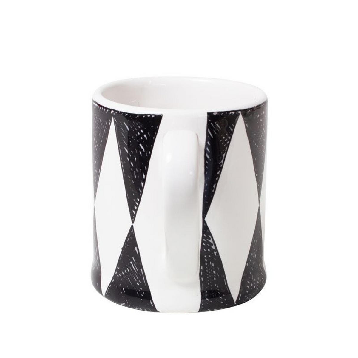 MINI-BECHER Diamant in Schwarz - 200 ml - Multicolor, Keramik (0.2L) - Blond Amsterdam