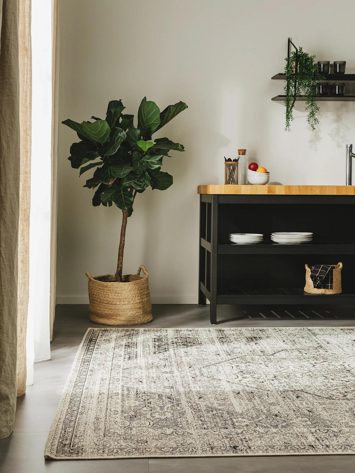 OUTDOORTEPPICH Artis Anthrazit 200x285 cm - Anthrazit, Textil (200/285cm) - benuta Nest