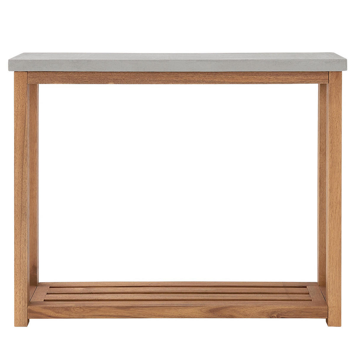 BEISTELLTISCH Concrete - Braun, Holz (20/85/70cm) - BUTLERS