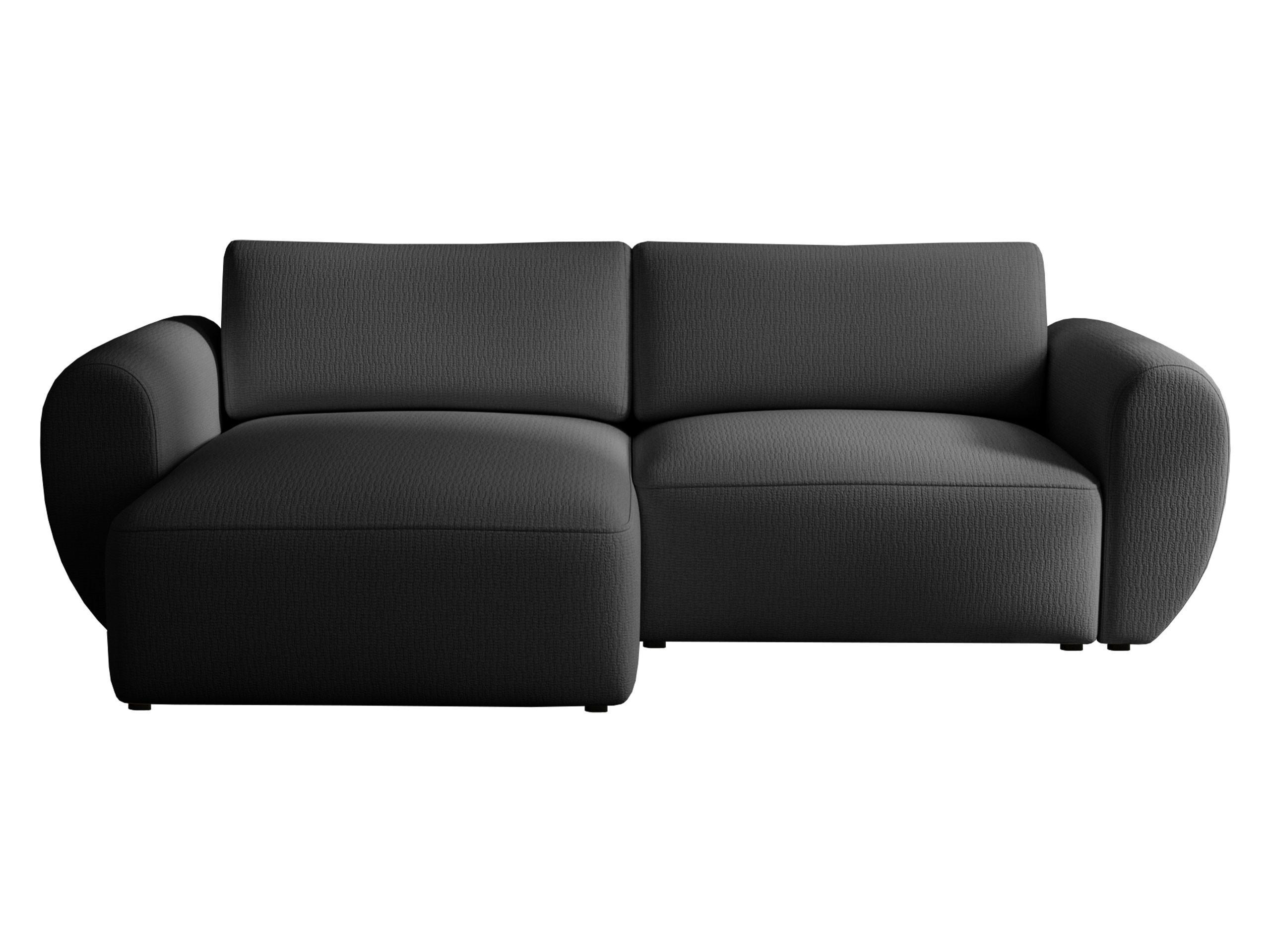 ECKSOFA Suzi - Dunkelgrau/Schwarz, Holzwerkstoff/Kunststoff (147/261cm) - MIRJAN24