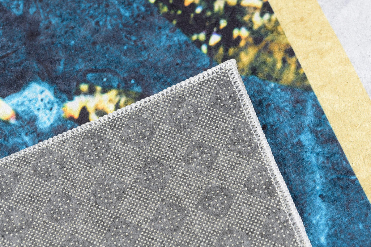 TEPPICH TOSCANA Dunkelblau 80/150 cm - Dunkelblau, Textil (80/150cm) - Tapiso