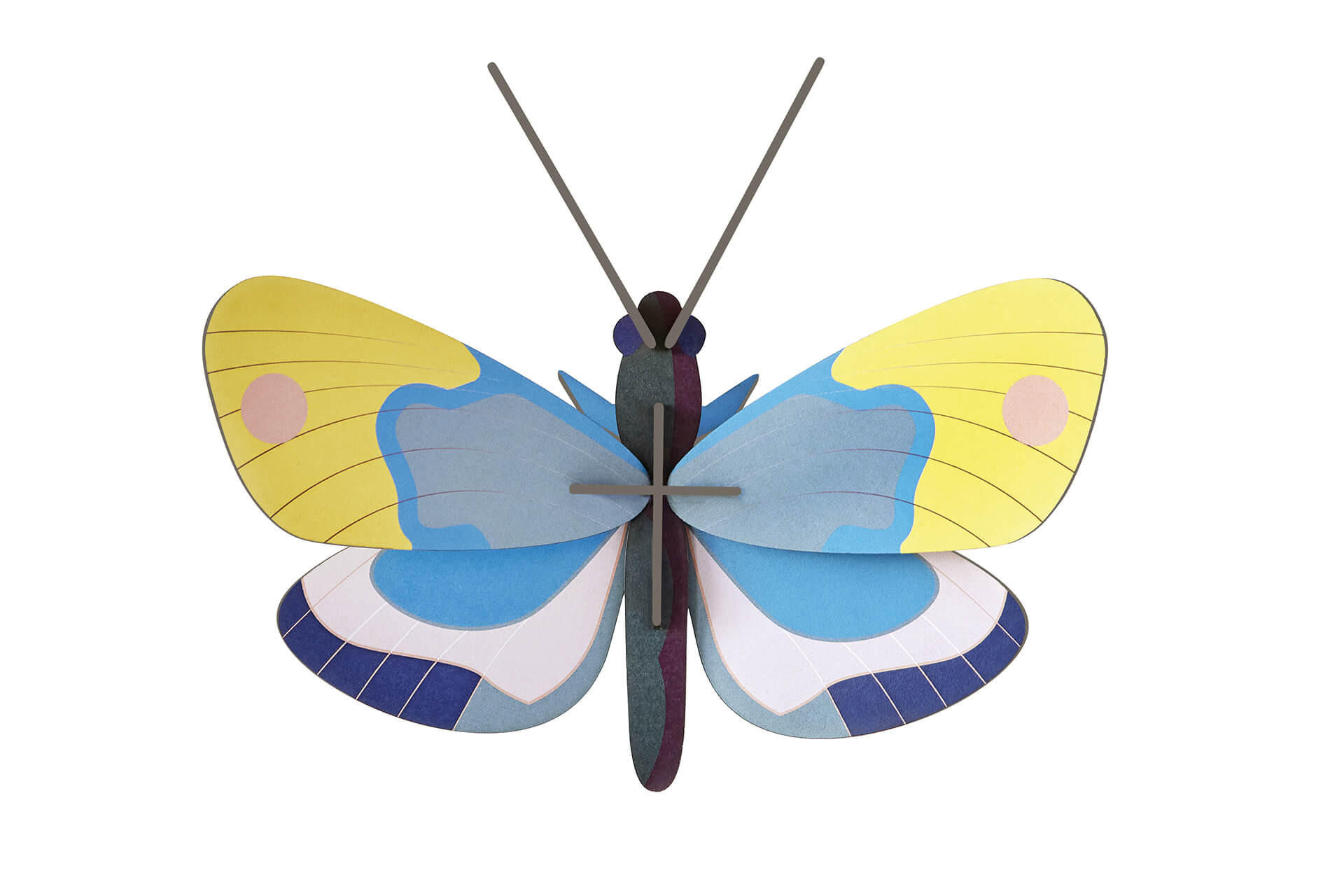 WANDDEKO Monarchfalter 15/6 cm - Blau, Wellpappe (15/6/13cm) - KUNSTLOFT