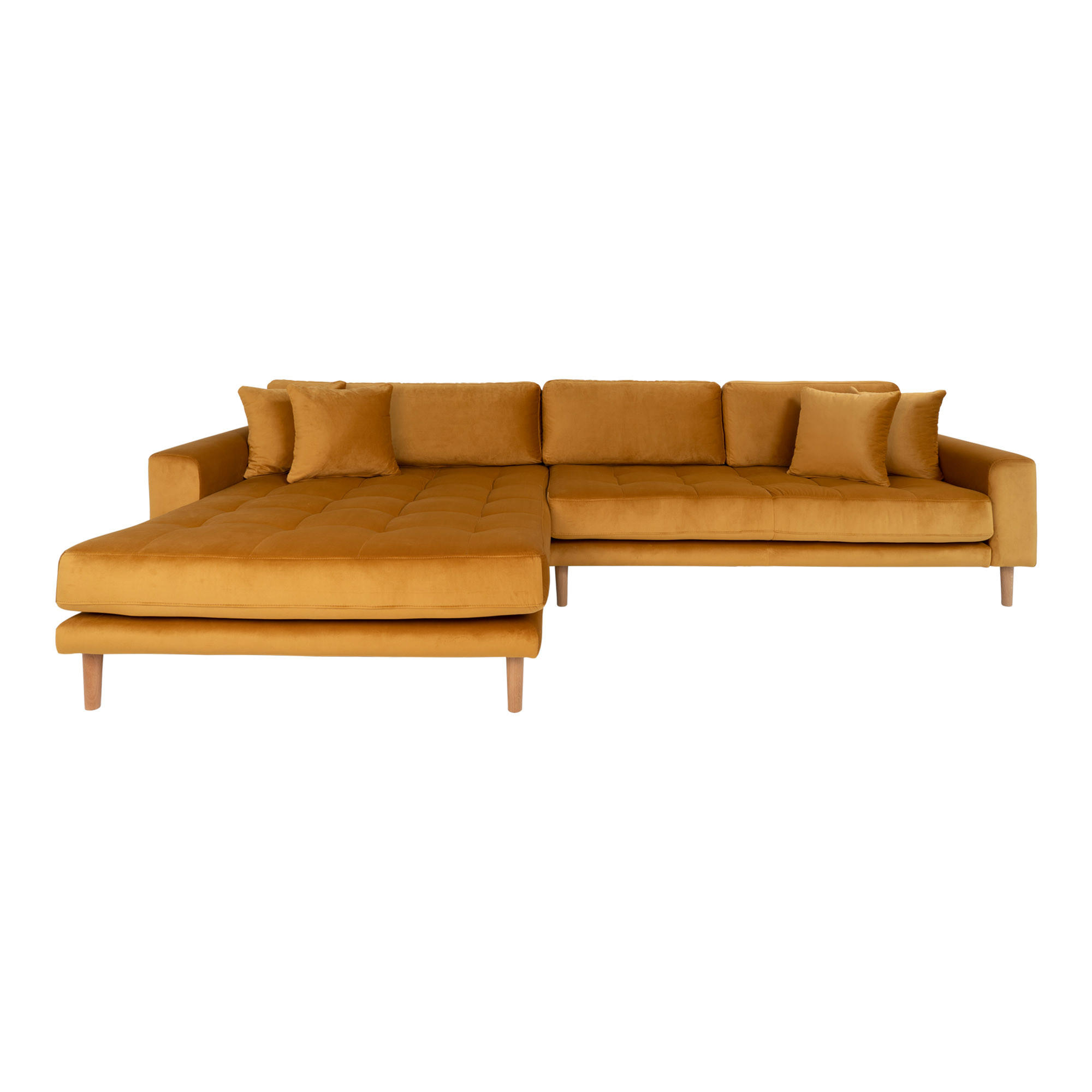 ebuy24 Ecksofa Gelb 290x170 cm