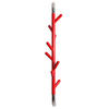 GARDEROBE Drehbar Mit 8 Haken 80x13x15 cm Rot & Haken Verchromt - Rot, Metall (13/80/15cm) - PROREGAL