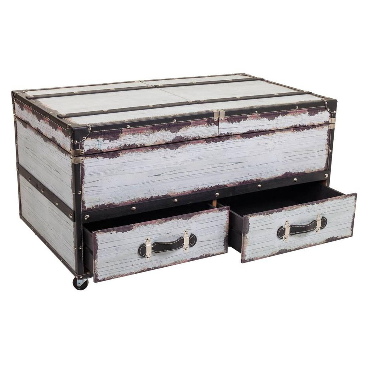 WEINREGAL aus Holz, weiß, 100x60x55cm - Weiß, Holz (100/55/60cm) - Wanderlust