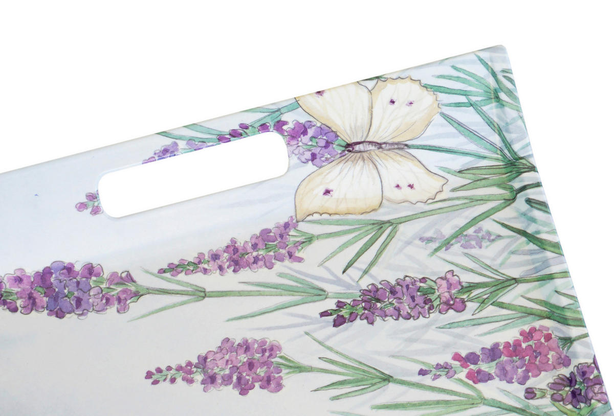 TABLETT Elfe, rechteckige Serviertablett mit Griff 54x35 cm - Lila, Kunststoff (35/3/54cm) - Lashuma