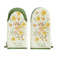 OFENHANDSCHUH 2er Set Daffelisbunny - Gelb, Textil (14/30cm) - home&you