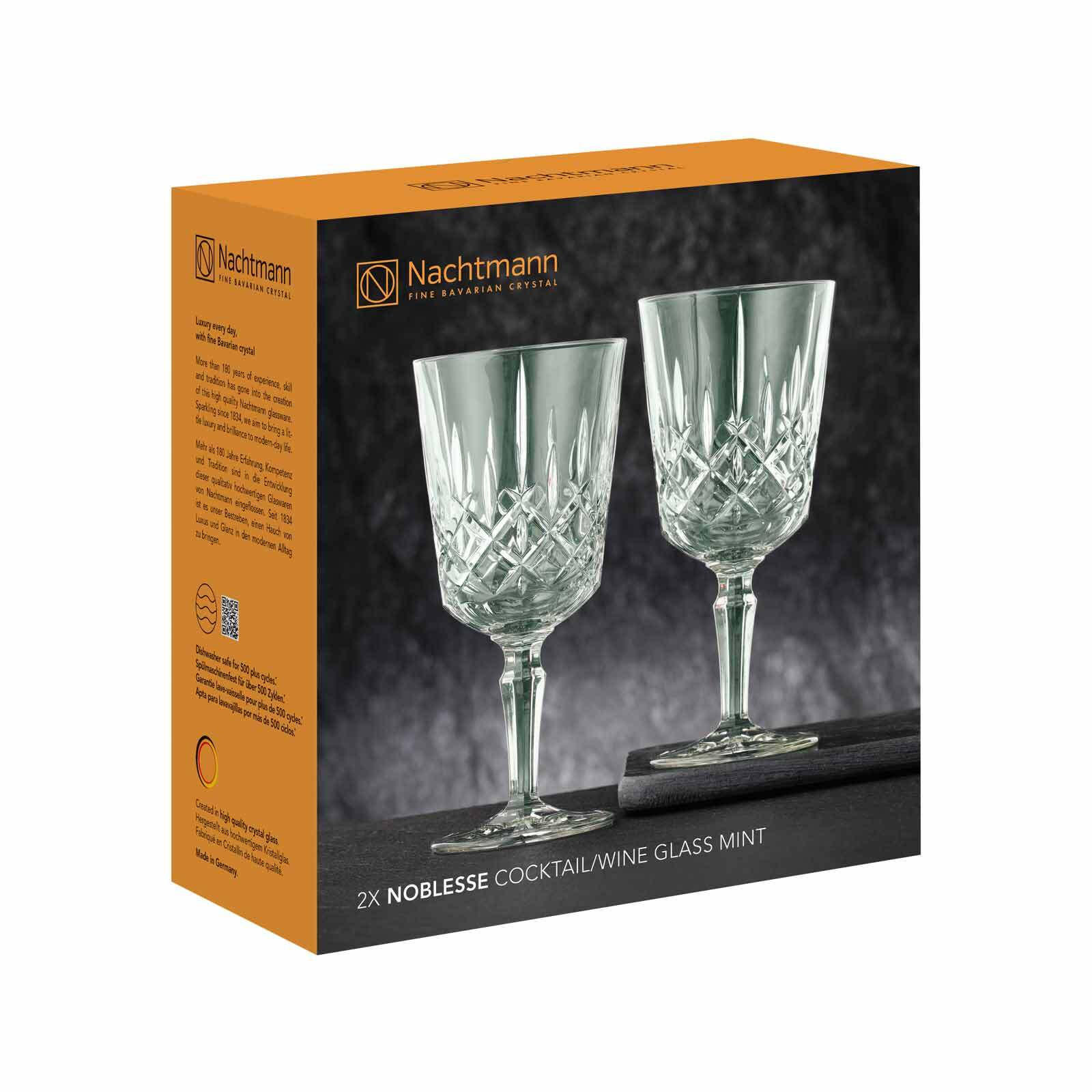 COCKTAIL- / WEINGLÄSER Noblesse Colors Mint 355 ml 2er Set - Grün, Glas (0.355L) - Nachtmann