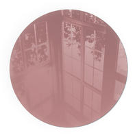 GLASPLATTE für Kamin Ø 80 cm - Pink, Glas (80/80/0.4cm) - TULUP