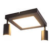 STRAHLER Blaubeuren 2-flammig 10/8/16.9 cm - Schwarz, Metall (10/8/16.9cm) - Nettlife