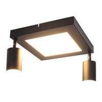 STRAHLER Blaubeuren 2-flammig 10/8/16.9 cm - Schwarz, Metall (10/8/16.9cm) - Nettlife