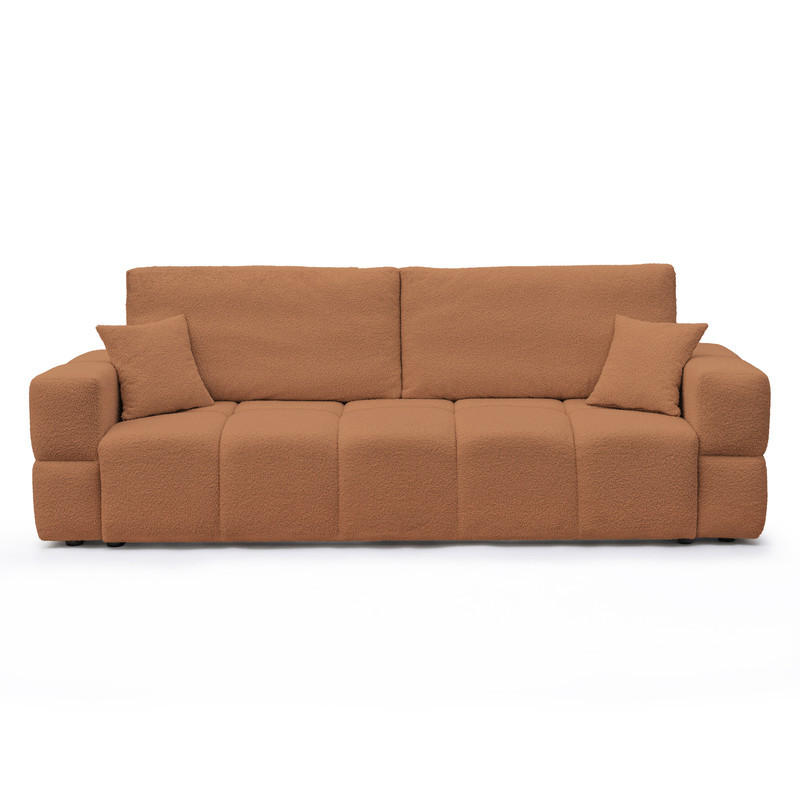 SCHLAFSOFA BUENO mit Bettkasten Orange - Orange, Holzwerkstoff/Kunststoff (245/85/93cm) - Idohome