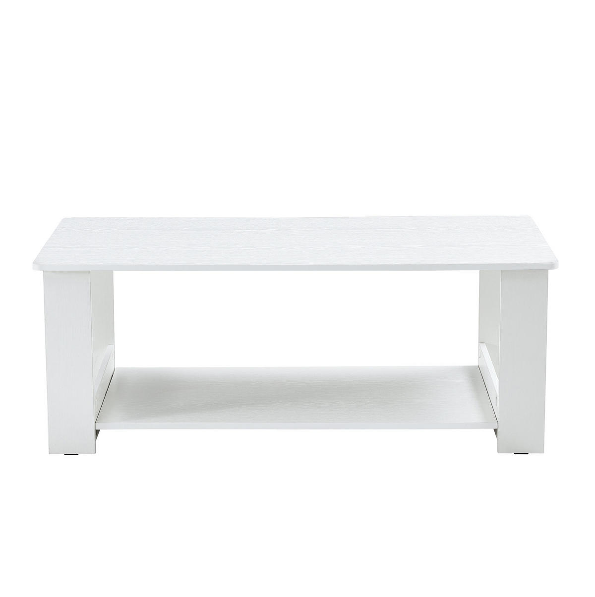 KLUBSKA miza iz MDF, 110/55/42 cm bela z videzom lesa - bela, leseni material (110/55/42cm) - BEAOK