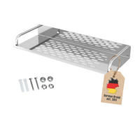 DUSCHABLAGE 30/13 cm - Silberfarben, Metall (13/5/30cm) - Intirilife